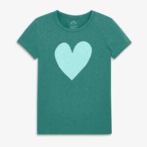 Primary Adult classic slub crewneck heart tee (women’s fit) Size l_adultsunwashe